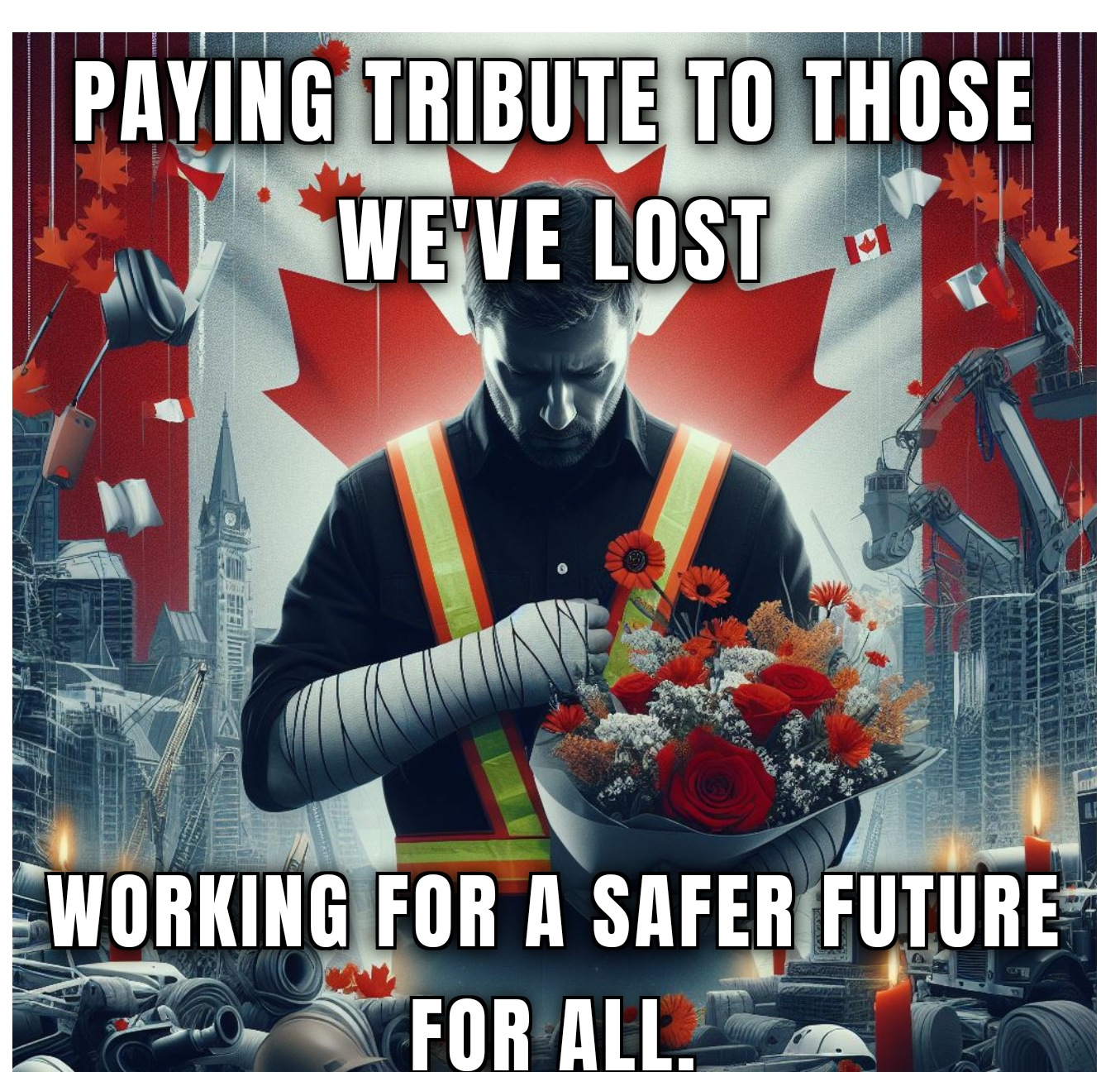 Injured workers meme promoting unity and collective action