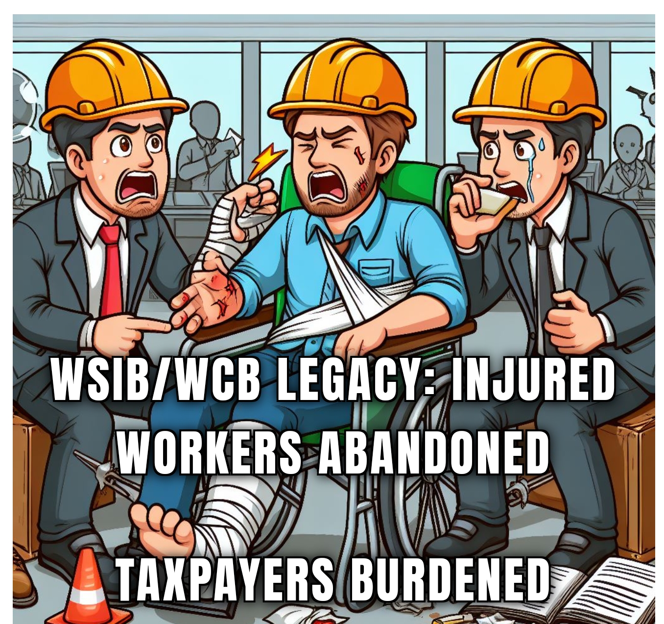 Meme about navigating the workers compensation bureaucracy