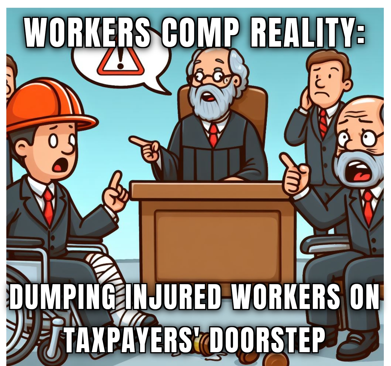 Visual advocacy for Bill 57 and injured workers justice