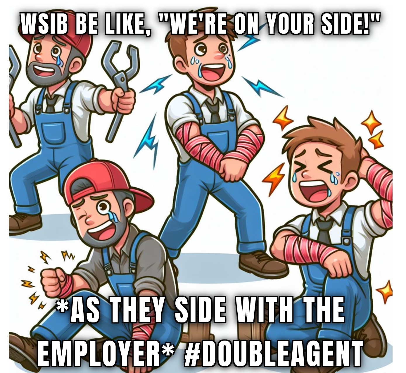 Satirical take on denial letters and claim rejections